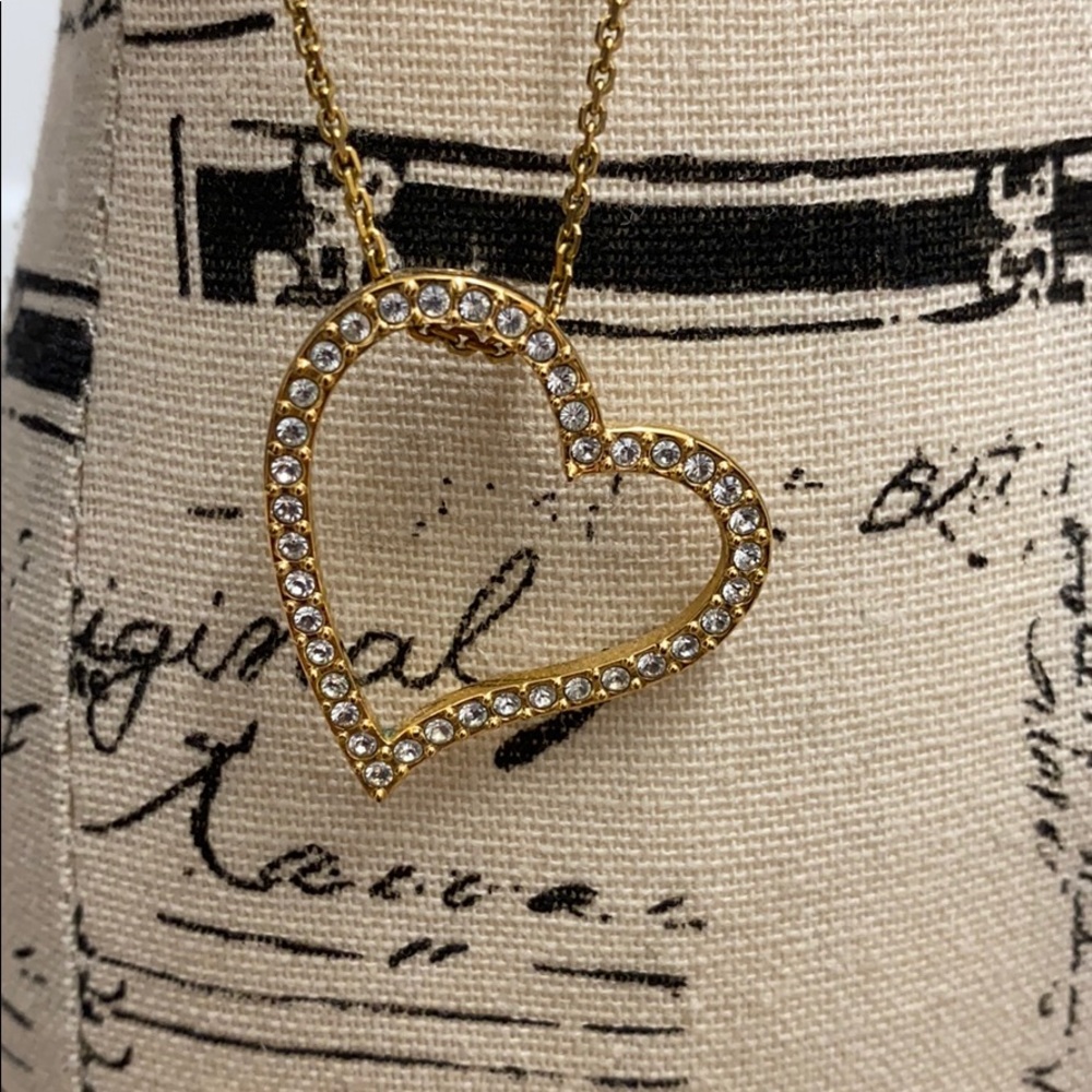 Swarovski crystal heart necklace